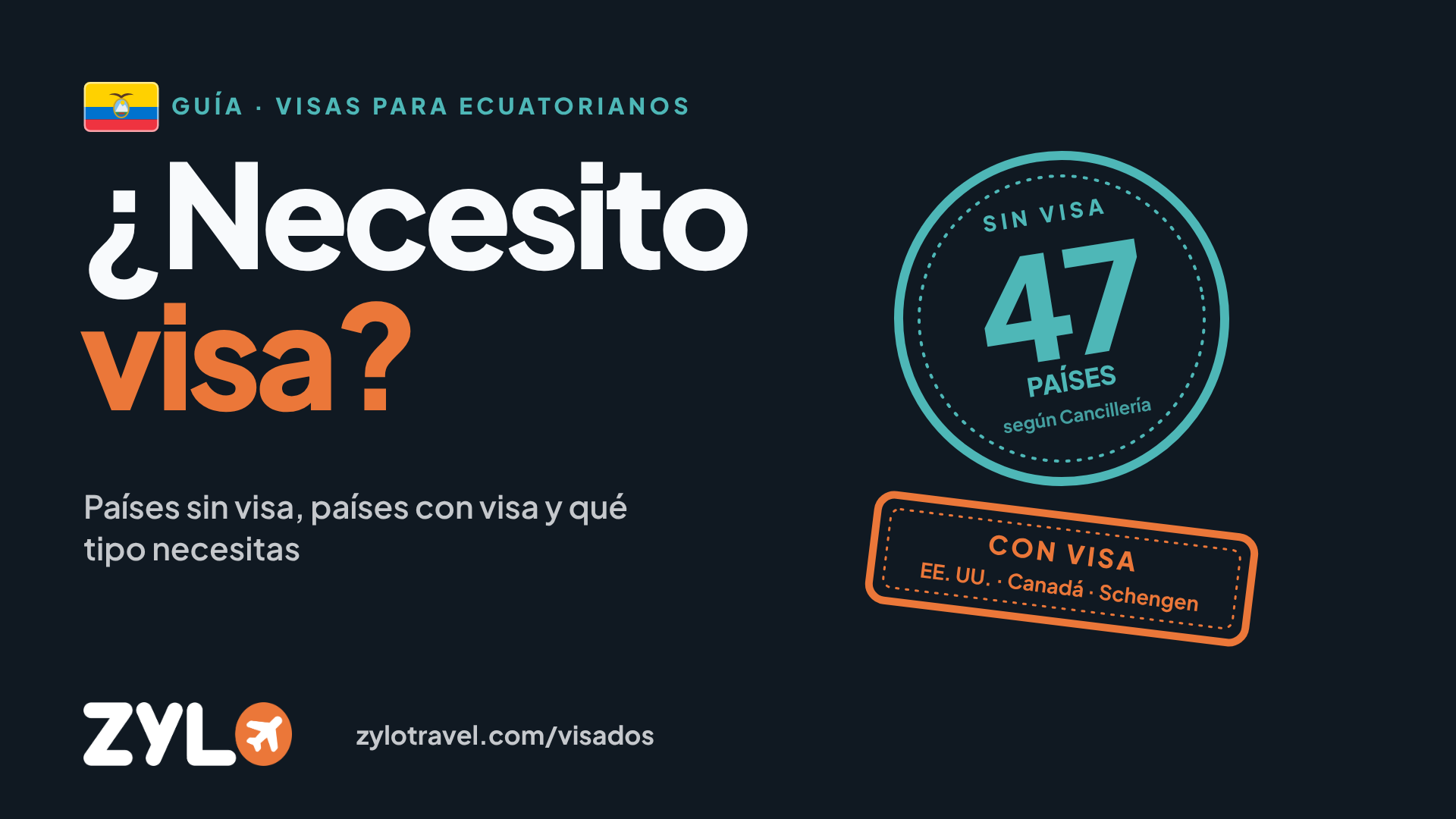 Visas para ecuatorianos: países con y sin visa (2026) Visas para ecuatorianos: países con y sin visa (2026)