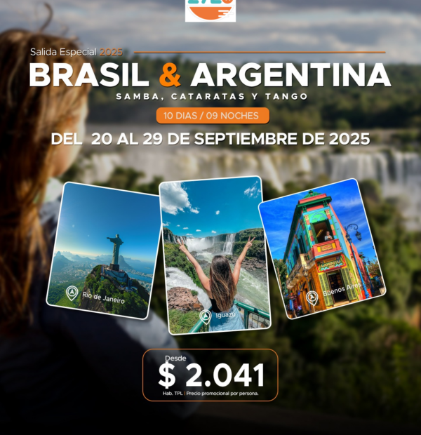 Brasil y Argentina 20 al 29 septiembre
