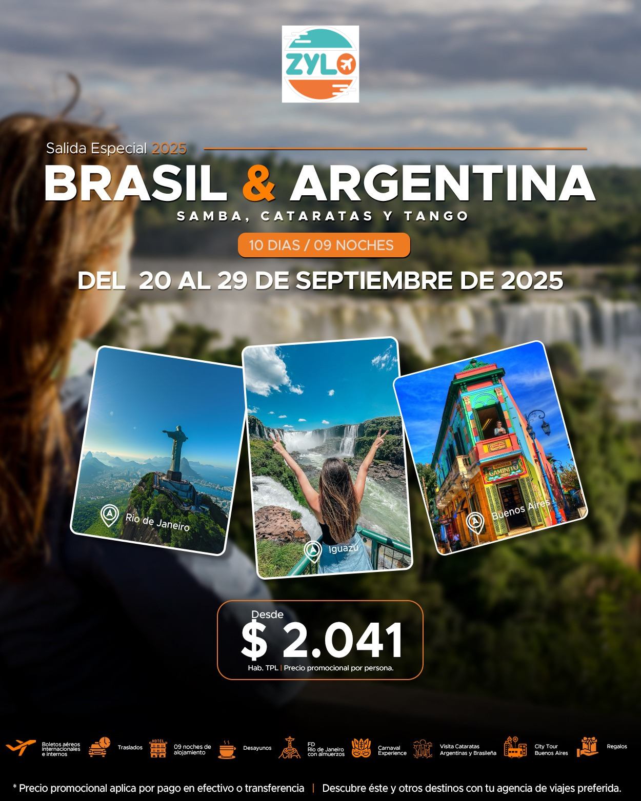 Brasil y Argentina 20 al 29 septiembre