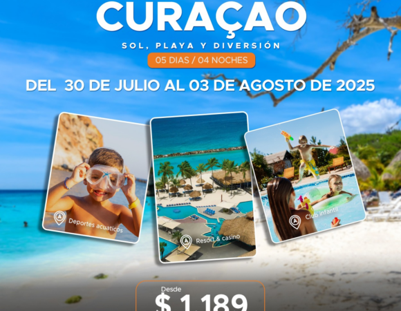 Curazao Sunscape Resorts & Spa y Casino "Todo Incluido" 30 julio al 03 agosto