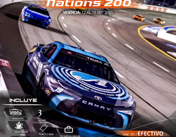 Nascar (Nations Panamá 200) 04 días LAND TOUR